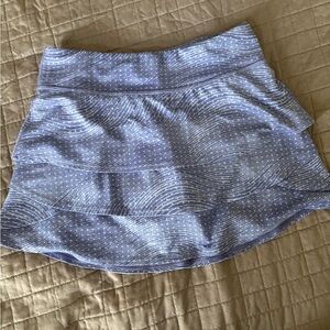 Athleta girls purplePatterned tennis/ pickleball Skirt with shorts
